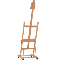 vidaXL Material De Oficina-Caballete de pintura madera maciza de haya 55x53,5x178 cm