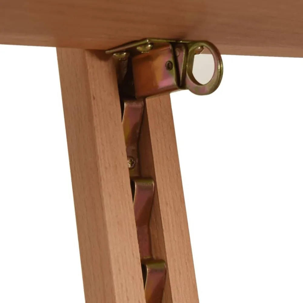 vidaXL Material De Oficina-Caballete de pintura madera maciza de haya 55x53,5x178 cm