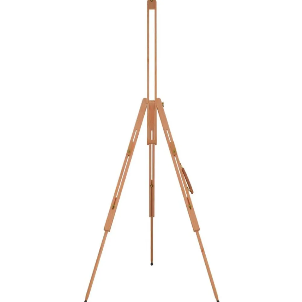 vidaXL Material De Oficina-Caballete de pintura madera maciza de haya 100x104x172 cm