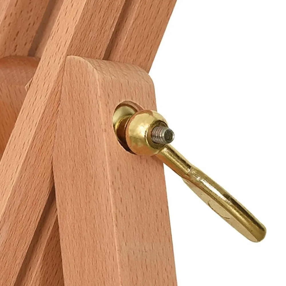 vidaXL Material De Oficina-Caballete de pintura madera maciza de haya 100x104x172 cm