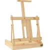 vidaXL Material De Oficina-Caballete de sobremesa con cajón madera de pino 41,5x37x12 cm