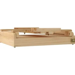 vidaXL Material De Oficina-Caballete de sobremesa con cajón madera de pino 41,5x37x12 cm