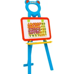 vidaXL Juguetes-Caballete para niños 2-1 con pizarra y tablero