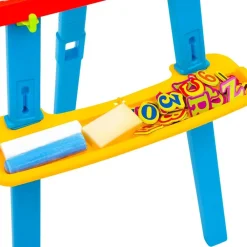 vidaXL Juguetes-Caballete para niños 2-1 con pizarra y tablero