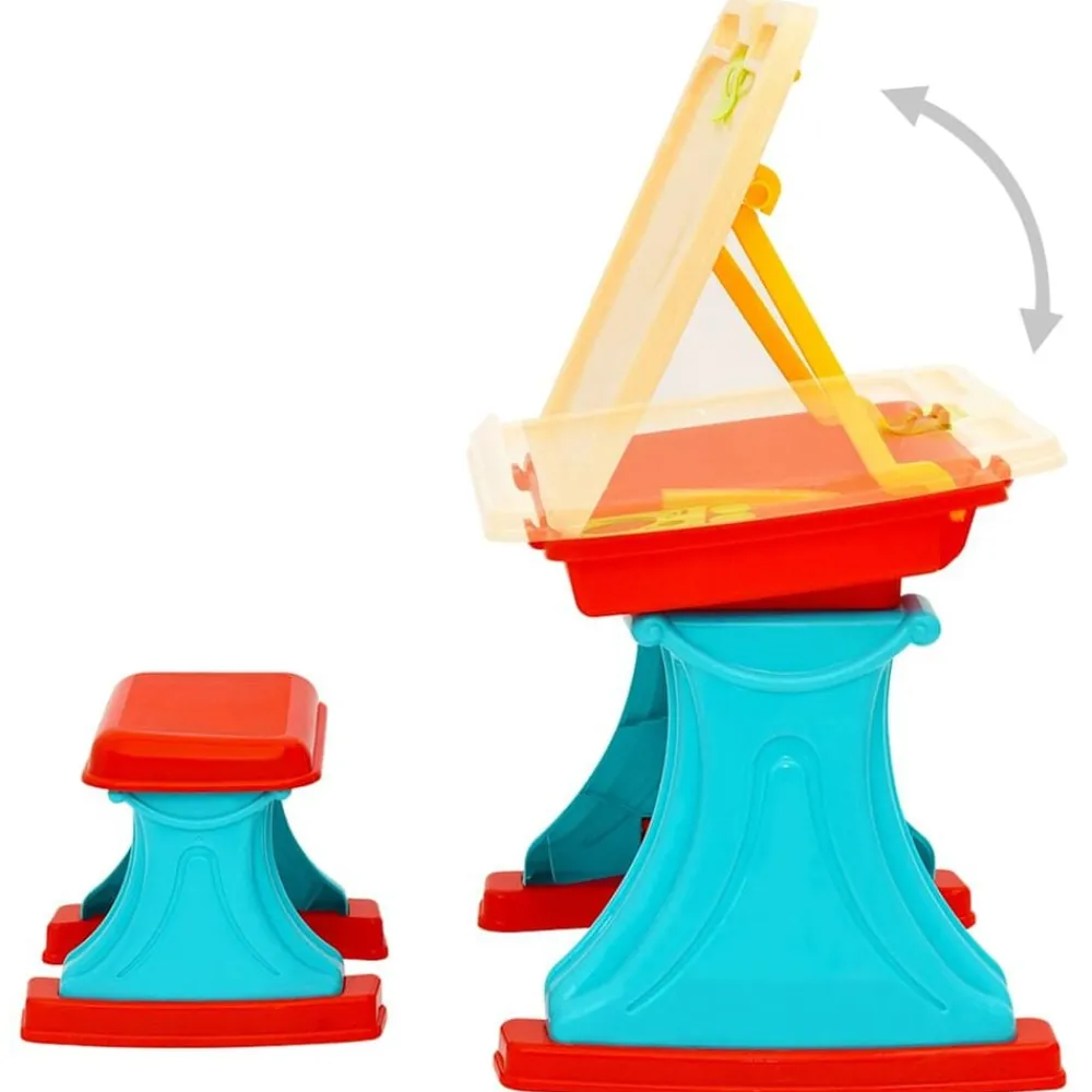 vidaXL Juguetes-Caballete y escritorio de aprendizaje para niños ajustable