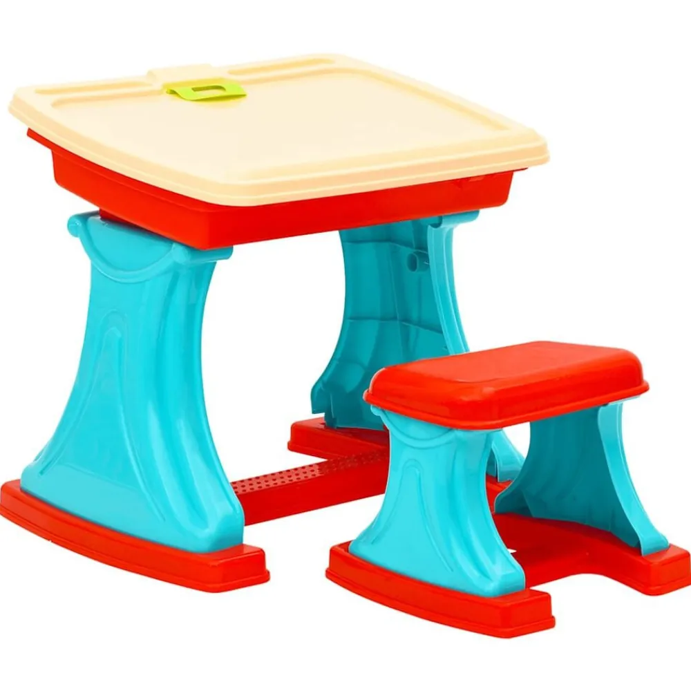 vidaXL Juguetes-Caballete y escritorio de aprendizaje para niños ajustable