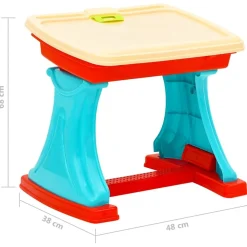 vidaXL Juguetes-Caballete y escritorio de aprendizaje para niños ajustable