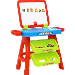 vidaXL Juguetes-Caballete y mesa de aprendizaje para niños 3-1 set de juego