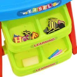 vidaXL Juguetes-Caballete y mesa de aprendizaje para niños 3-1 set de juego