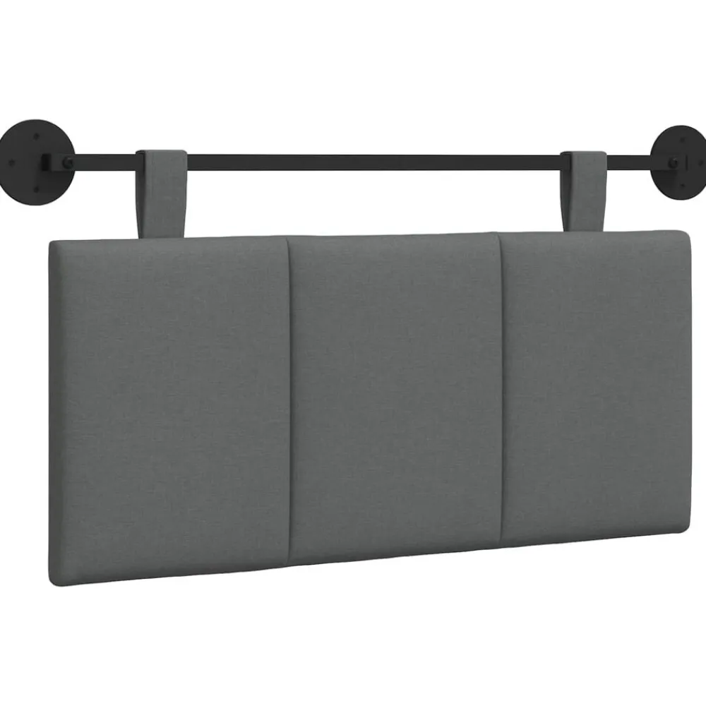 vidaXL Camas Y Accesorios-Cabecera Colgante Rayado 90 x 55 x 5 cm tela