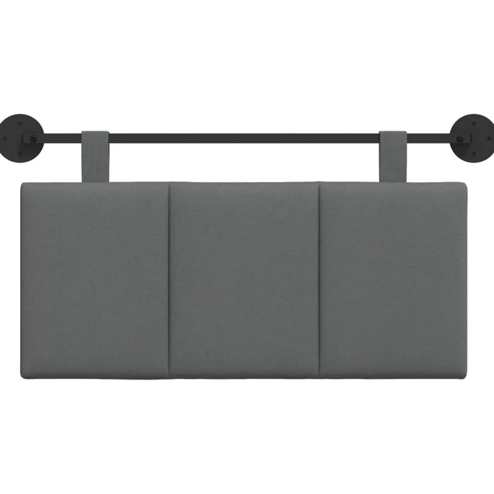 vidaXL Camas Y Accesorios-Cabecera Colgante Rayado 90 x 55 x 5 cm tela