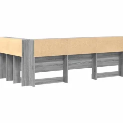 vidaXL Cabecera de almacenamiento con estante 80 cm Gris sonoma Online