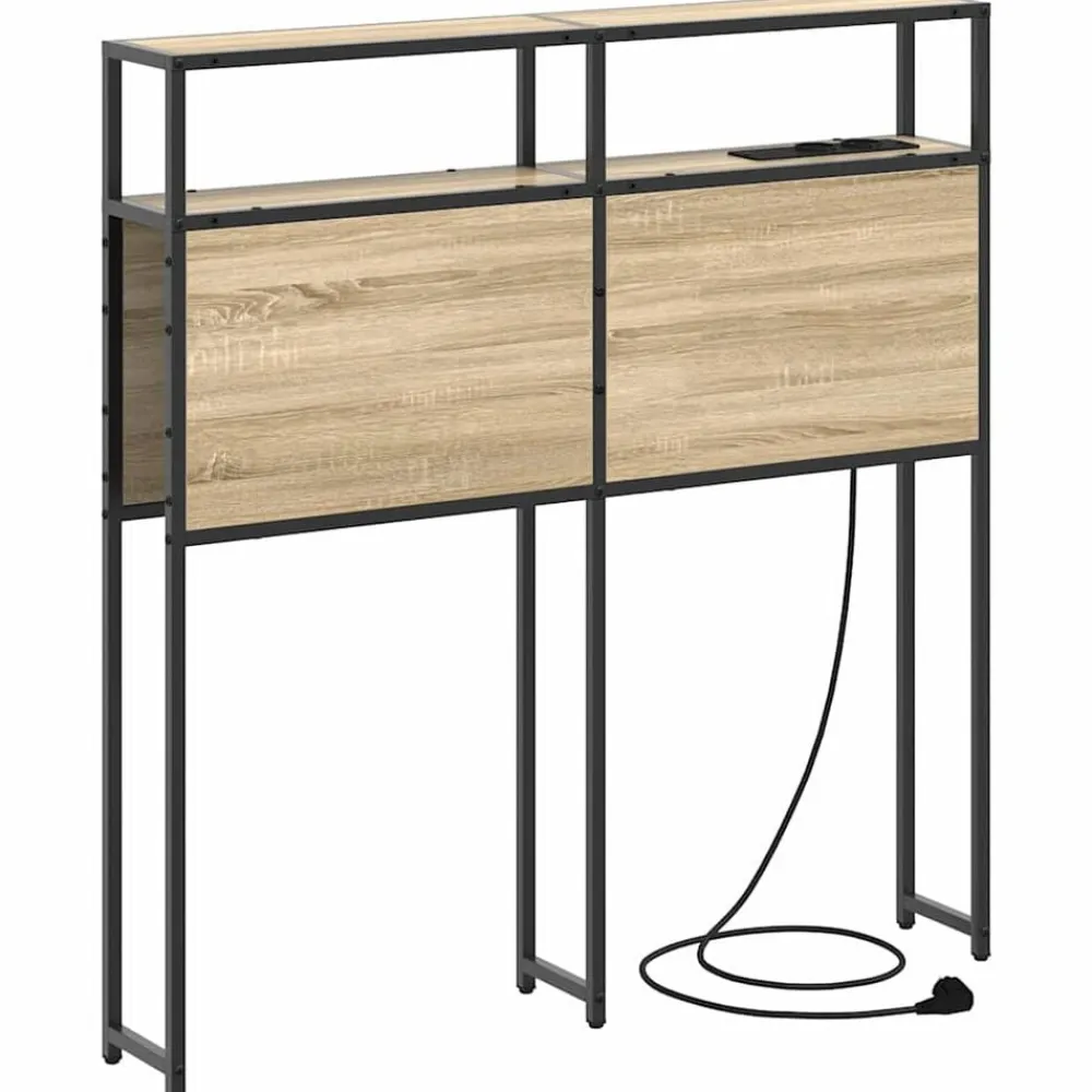 vidaXL Camas Y Accesorios-Cabecera de almacenamiento con estante 98 cm