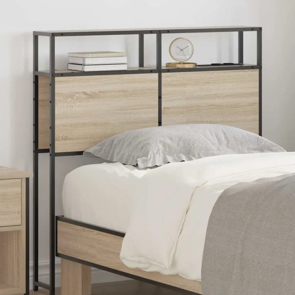 vidaXL Camas Y Accesorios-Cabecera de almacenamiento con estante 98 cm