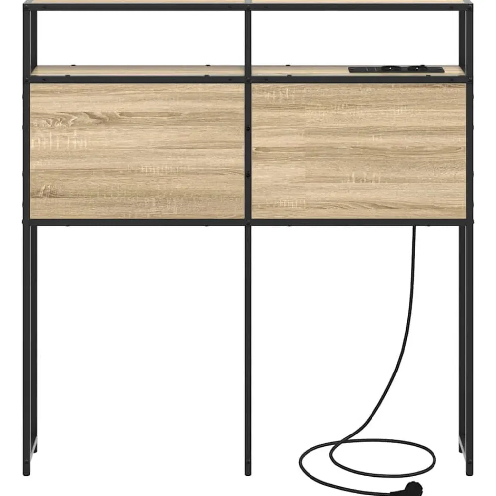 vidaXL Camas Y Accesorios-Cabecera de almacenamiento con estante 98 cm