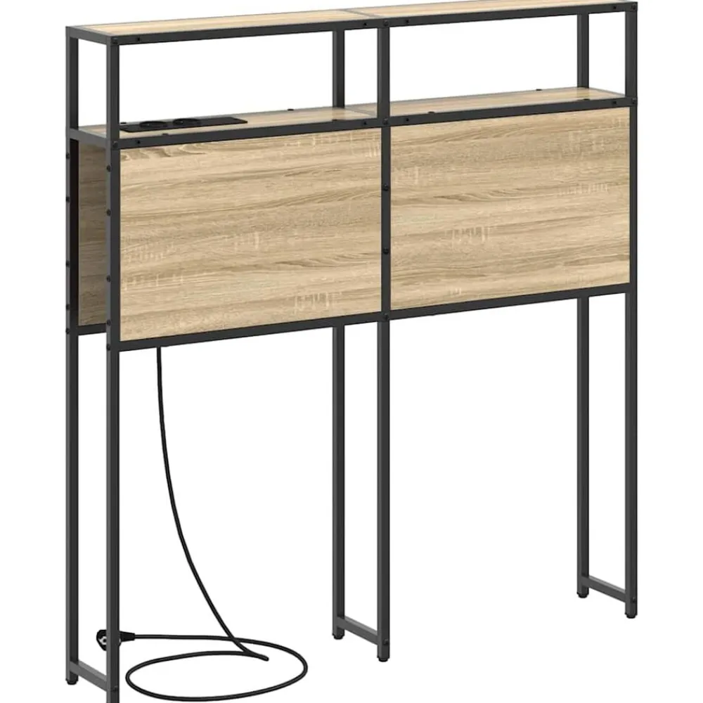 vidaXL Camas Y Accesorios-Cabecera de almacenamiento con estante 98 cm