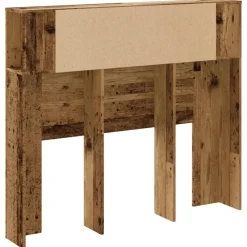vidaXL Cabecero armario madera ingeniería envejecida 120x19x104,5 cm Madera antigua Discount