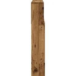 vidaXL Cabecero armario madera ingeniería envejecida 120x19x103,5 cm Madera envejecida New