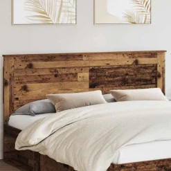 vidaXL Camas Y Accesorios-Cabecero con cabecera 200 cm Madera contrachapada