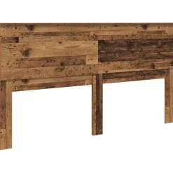 vidaXL Camas Y Accesorios-Cabecero con cabecera 200 cm Madera contrachapada