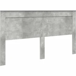 vidaXL Camas Y Accesorios-Cabecero con cabecera Gris Concreto 200 cm Madera contrachapada