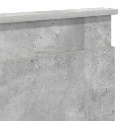 vidaXL Camas Y Accesorios-Cabecero con cabecera Gris Concreto 200 cm Madera contrachapada