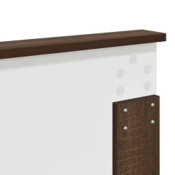 vidaXL Camas Y Accesorios-Cabecero con cabecera Roble Marrón 200 cm Madera contrachapada