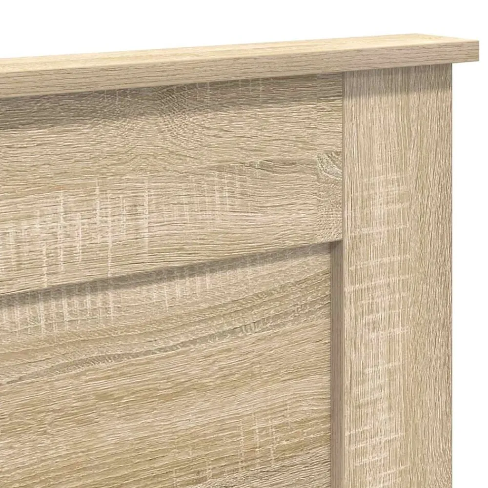 vidaXL Cabecero con cabecera 200 cm Madera contrachapada Roble Sonoma Discount