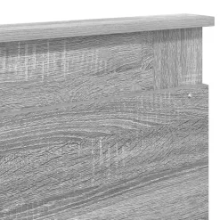 vidaXL Cabecero con cabecera 200 cm Madera contrachapada Gris sonoma Clearance