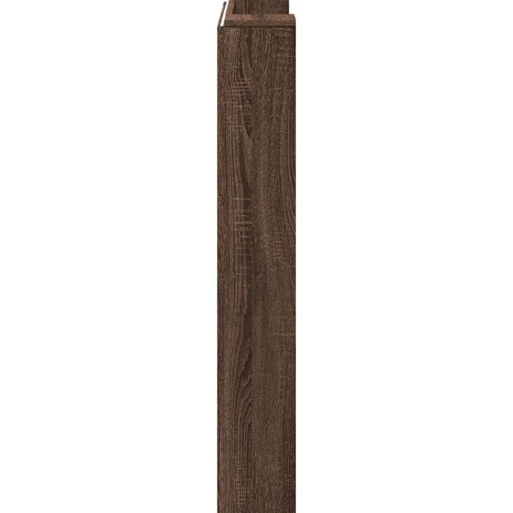 vidaXL Cabecero con estante Roble Marrón 100 x 16,5 x 103,5 cm Marrón roble Clearance
