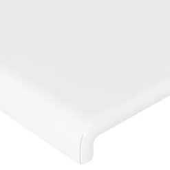 vidaXL Cabecero con LED cuero sintético 80x5x78/88 cm Blanco Clearance