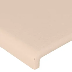 vidaXL Cabecero con LED cuero sintético color 80x5x78/88 cm Capuchino Clearance