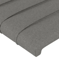 vidaXL Cabecero con LED de tela 80x5x78/88 cm Gris oscuro Best
