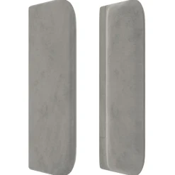 vidaXL Cabecero con LED de terciopelo 83x16x78/88 cm Gris claro Discount