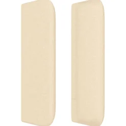 vidaXL Cabecero con LED de tela 83x16x78/88 cm Crema Discount