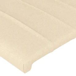 vidaXL Cabecero con LED de tela 83x16x78/88 cm Crema Discount