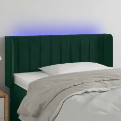 vidaXL Camas Y Accesorios-Cabecero con LED de terciopelo 83x16x78/88 cm