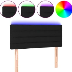 vidaXL Camas Y Accesorios-Cabecero con LED de tela 80x5x78/88 cm