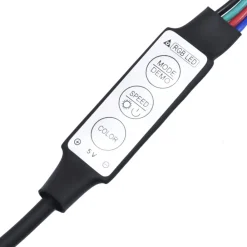 vidaXL Cabecero con LED de terciopelo 80x7x78/88 cm Negro