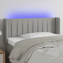 vidaXL Camas Y Accesorios-Cabecero con LED de tela 83x16x78/88 cm