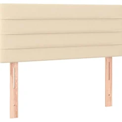 vidaXL Cabecero con LED de tela color 80x5x78/88 cm Crema Best