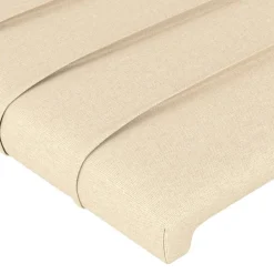 vidaXL Cabecero con LED de tela color 80x5x78/88 cm Crema Best