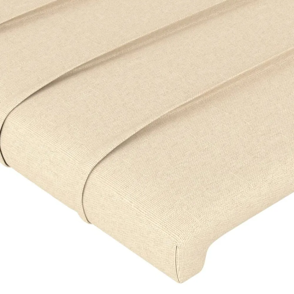 vidaXL Cabecero con LED de tela color 80x5x78/88 cm Crema Best