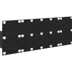vidaXL Cabecero con Mueble 3 pcs Madera de ingeniería Roble negro Best