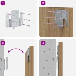 vidaXL Cabecero con Mueble 3 pcs Roble artesanal Madera de ingeniería Roble artisan Discount