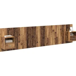vidaXL Camas Y Accesorios-Cabecero con Mueble con cajón 3 pcs
