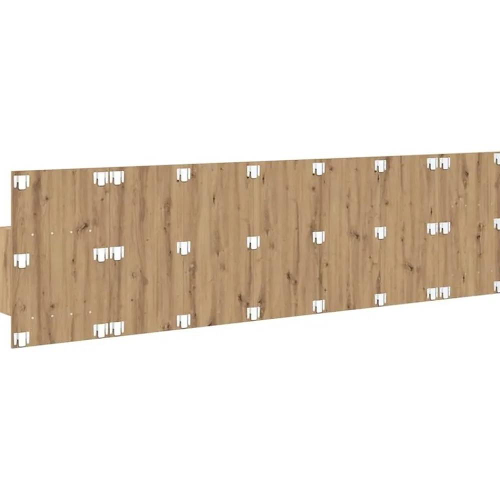 vidaXL Camas Y Accesorios-Cabecero con Mueble 3 pcs Roble artesanal Madera de ingeniería