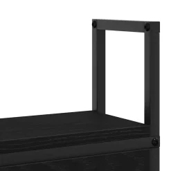 vidaXL Cabecero de Almacenamiento con Estación de Carga Roble negro Clearance