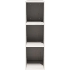 vidaXL Cabecero de cama almacenaje madera maciza pino 200 cm Blanco Online