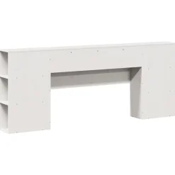vidaXL Cabecero de cama almacenaje madera maciza pino 200 cm Blanco Online